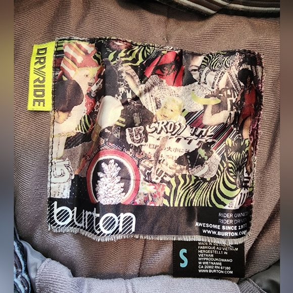 Burton Black Snowboard Ski Snow Pants Winter Waterproof Insulated SZ Small - Picture 10 of 15